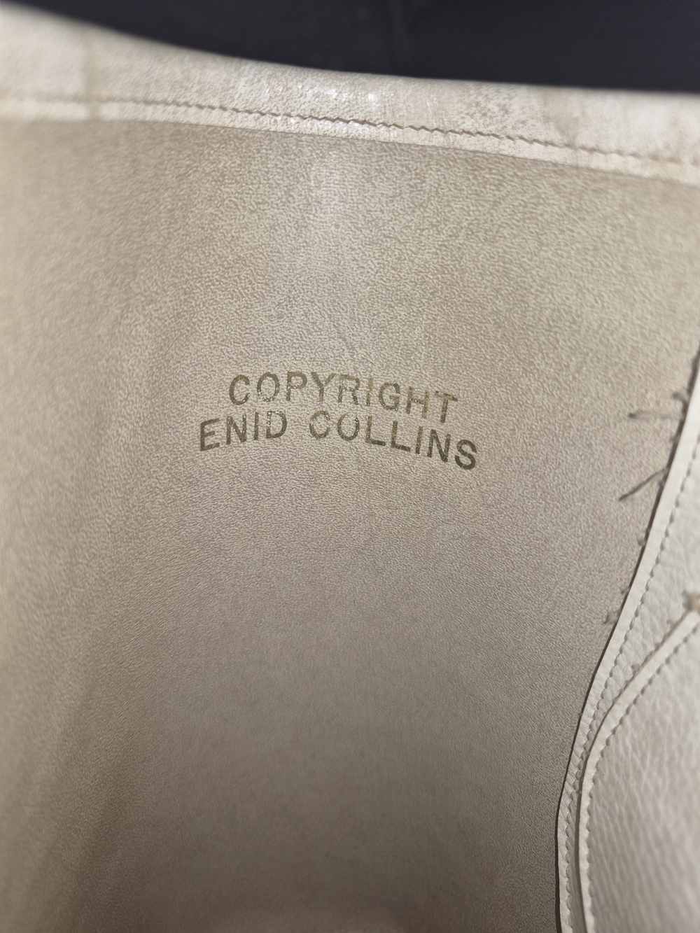 1960s Enid Collins "Jewel Garden" Canvas Tote in Cream - Picture 7 of 8